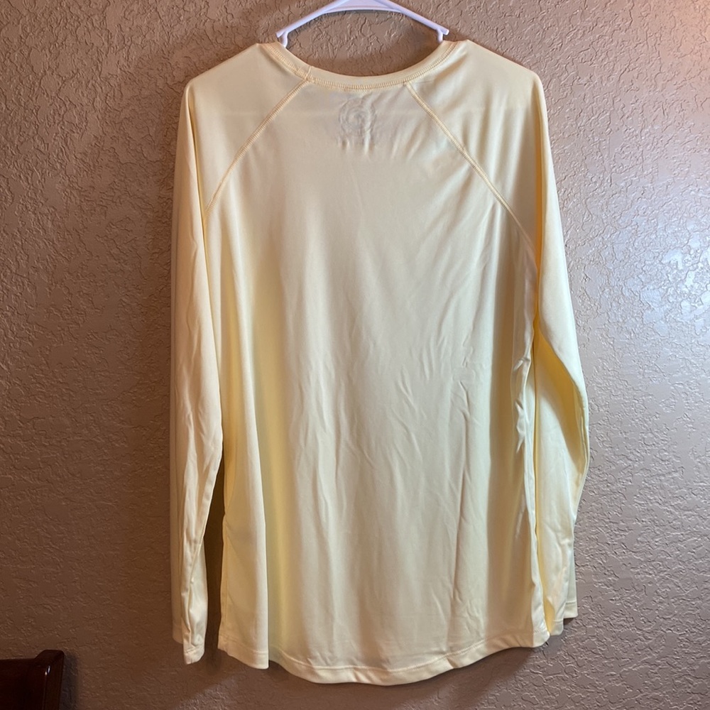 NWT Vapor Apparel ~ Mens Yellow Sun Blocking Shirt - Picture 5 of 7
